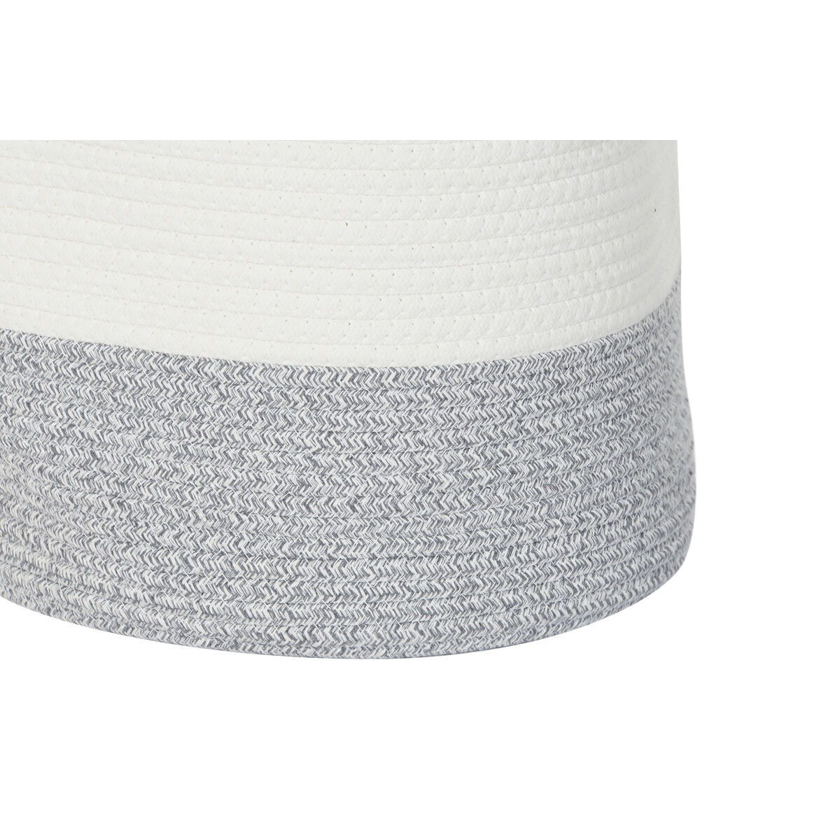 Lot de paniers DKD Home Decor Blanc Noir Gris Moutarde (3 Unités)